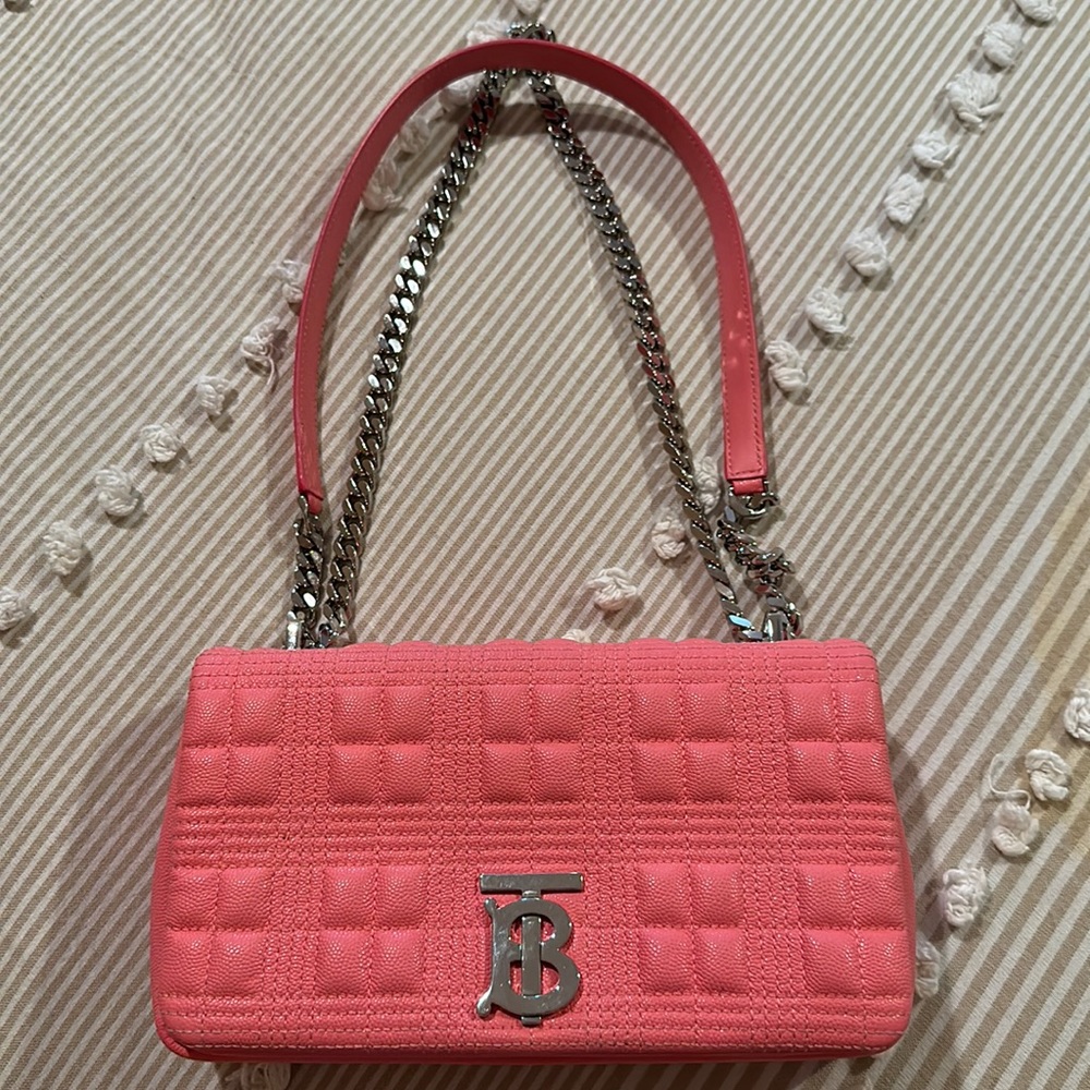 Pink Burberry crossbody, worn ONCE! - Picture 1 of 4